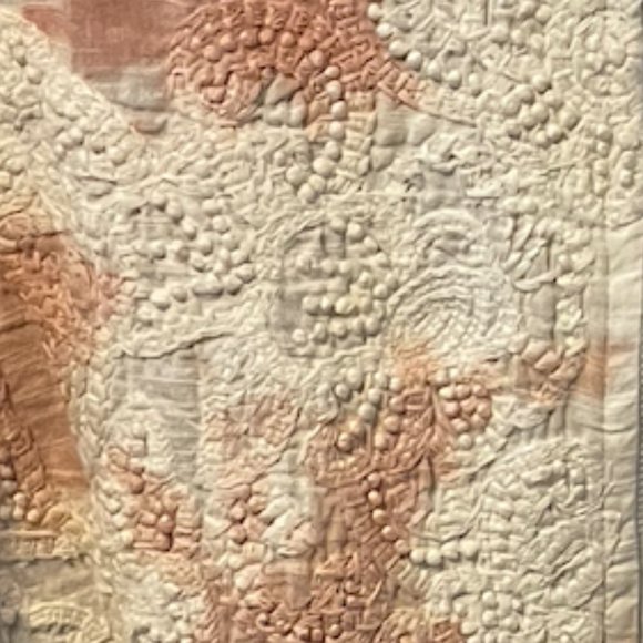 Anthropologie Lightweight Bomber Jacket -- Cotton Tie-dye Embroidery Beads - Picture 3 of 6